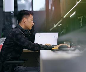 Technician Working